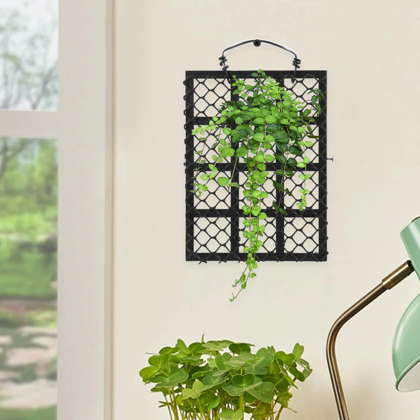 

1pc Staghorn Fern Planting Board Durable Plastic Wall Mounted Planter Decor Balcony Living Room Bedroom Kitchen