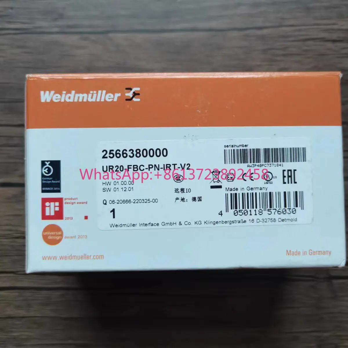 

New original Weidmüller UR20-FBC-PN-IRT-V2 2566380000