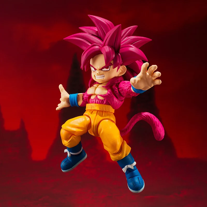 ฟิกเกอร์ BANDAI S.H.Figuarts ดราก้อนบอล ไดม่า ซูเปอร์ไซย่า 4 ซุนโกคู (มินิ) พีวีซี 8 ซม. อนิเมะ แอคชั่นฟิกเกอร์ ของสะสม โมเดล ของเล่น