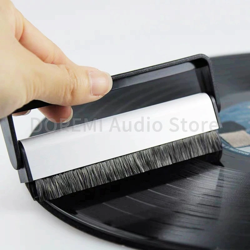 Vinyl Record Cleaning Brush Dust Remover Anti-Static Carbon Fiber Handle Record Brush CD/LP Vinyl Phonograph Player Accessories