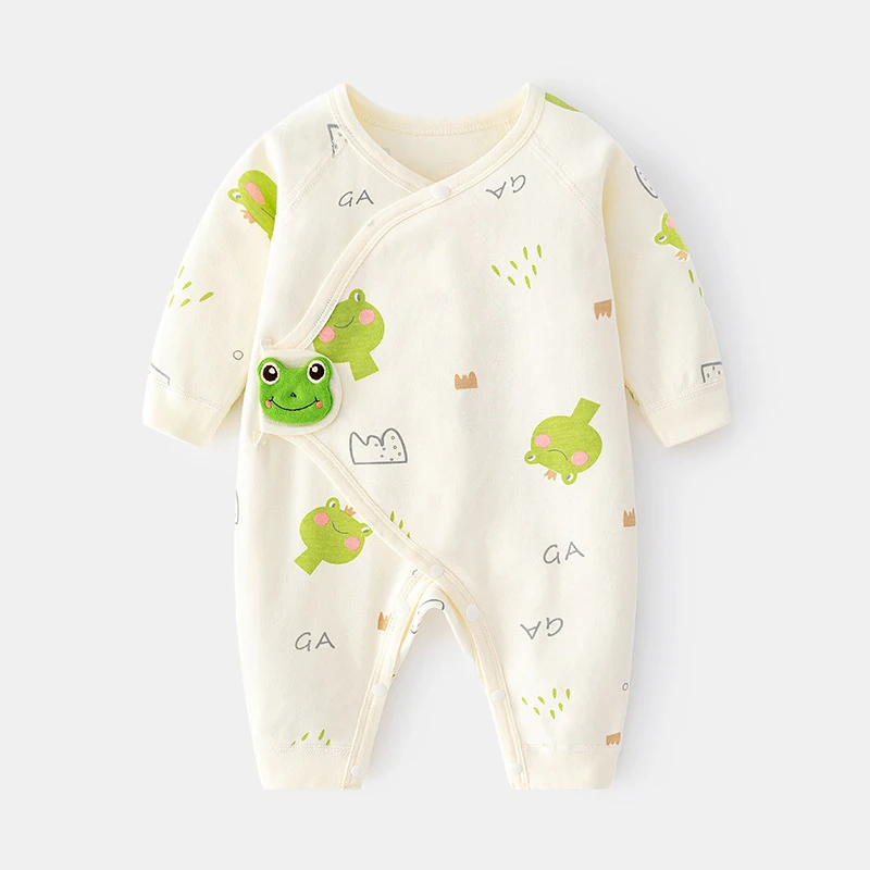 Autumn Baby Jumpsuit Cute Cartoon Baby Jumpsuit Pure Cotton Infant Long Sleeved Romper Toddler One Piece Outfits Kids Clothes 복