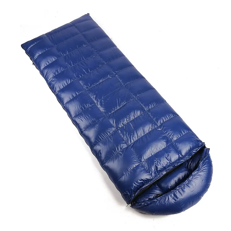 Down Sleeping Bag Emergency Disaster Relief Warm Sleeping Bag Envelope Type Hooded Sleeping Bag Multi-purpose Zipper Type