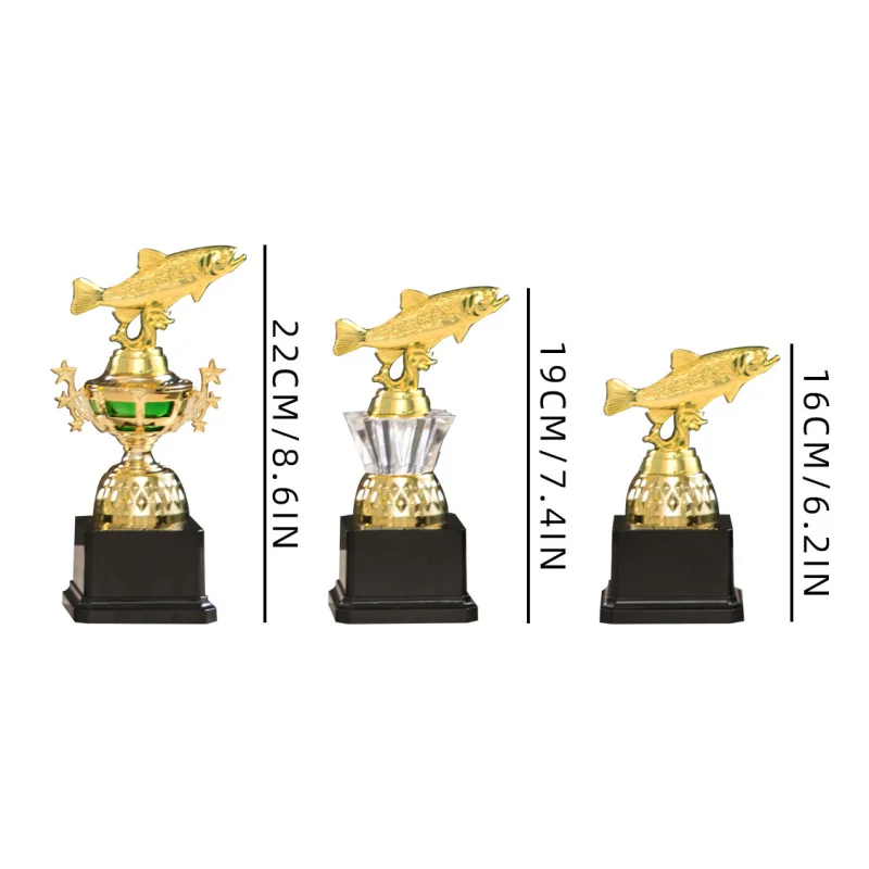Fishing Competition Small Trophies, Custom-Made Outdoor Fishing Medals and Souvenirs by Skilled Black Pit Sea Fishing