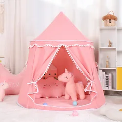 Children Teepee Tent Game House Indoor Baby Game Portable Princess Castle  Small House Mongolian Birthday Tent