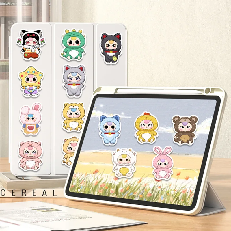 60 قطعة دمية كارتون ملصقات لطيفة Kawaii ميمي الكتابة على الجدران الشارات اللعب حقيبة غلاية ديكو حفلة لصالح هدية جائزة هدية للأطفال #3