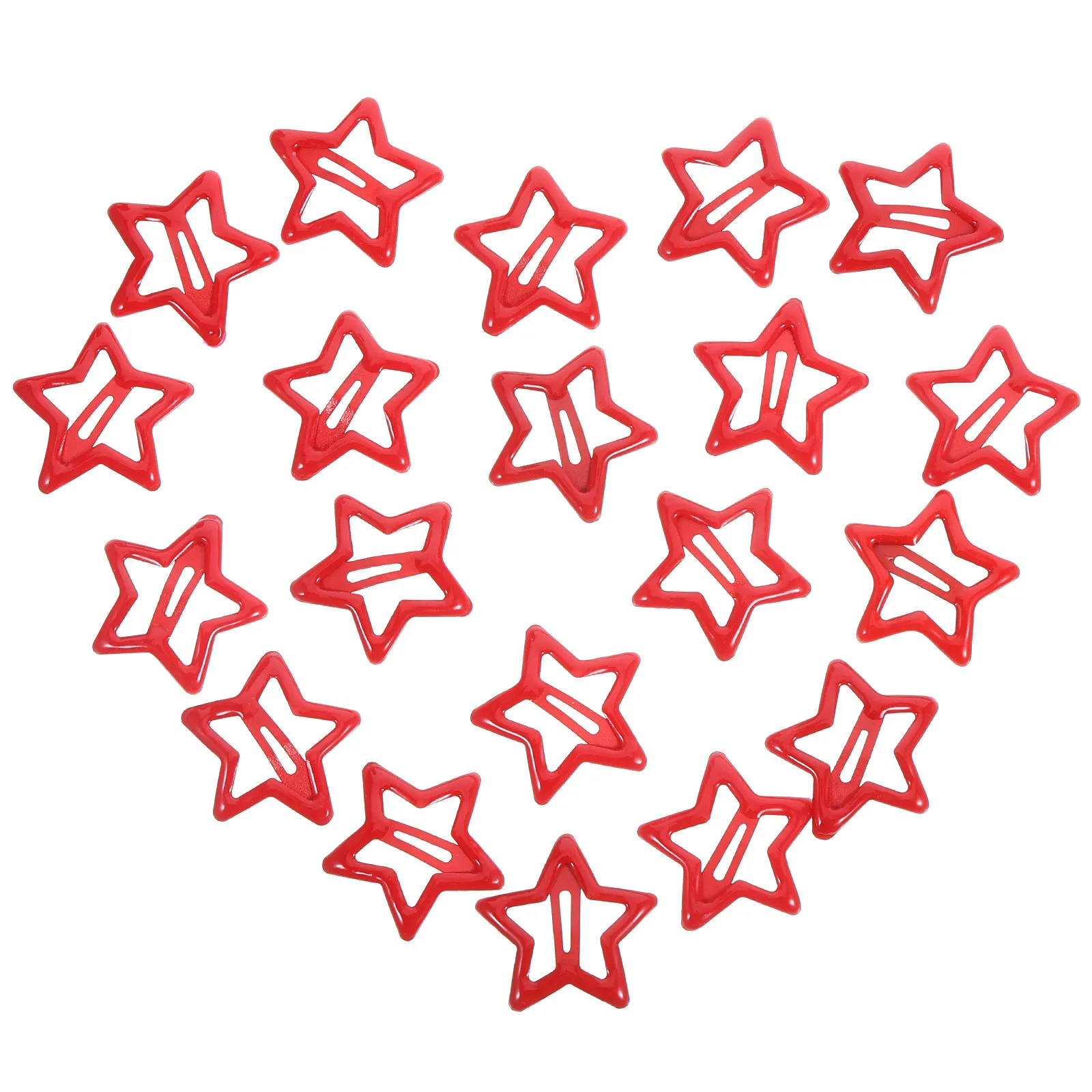 

20Pcs Star Hair Clips Small Sturdy Metal Snap Hairpins for Women Hair Styling Versatile Accessories Graduation Festival