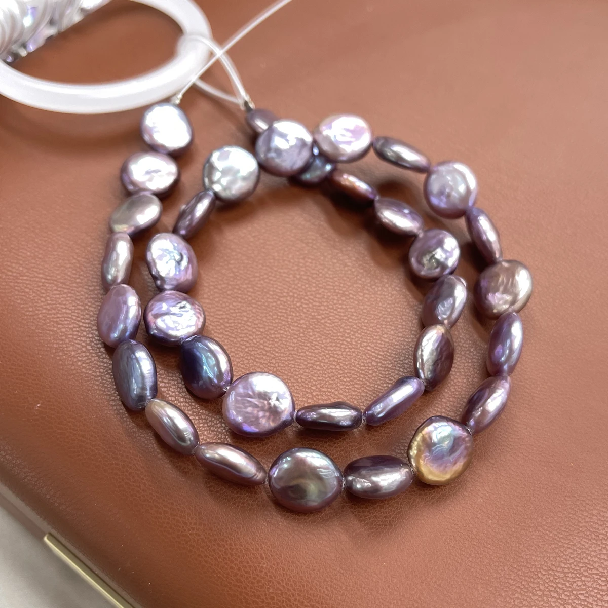 

Natural Freshwater Purple Purple Button Pearl 13-14mm For Jewelry Making DIY Necklace Bracelet Chains Accessory