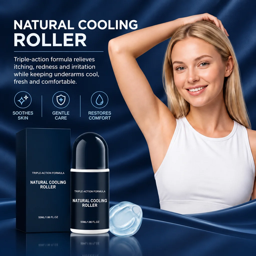 Natural Cooling Roller Oil Gentle Relief Fatigue Soothe Calm Hot Skin Fast Absorbing Non Sticky Instant Cool Summer Cooling Oil