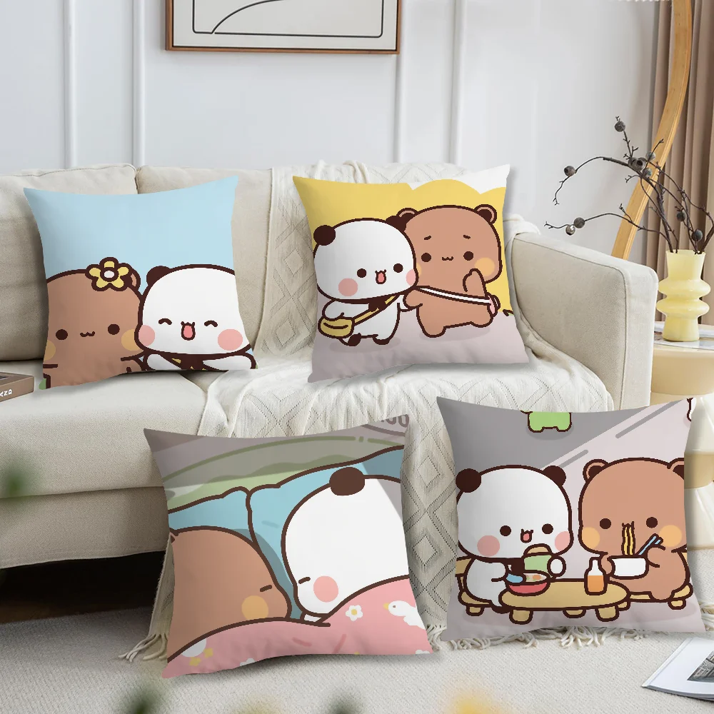 

Cartoon Bubududu Panda Cute cushion cover For Bedroom Car Coffee Shop Room and Living Room Sofa Decorative PillowCover