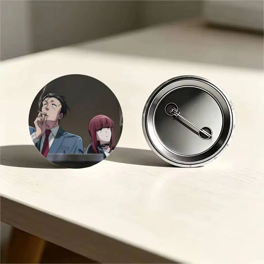 Smoking Behind Supermarket Badges 25 32 44 58 75 mm Round Cosplay Pin Bag Decor Fans Collect Friends Gifts Brooch Souv