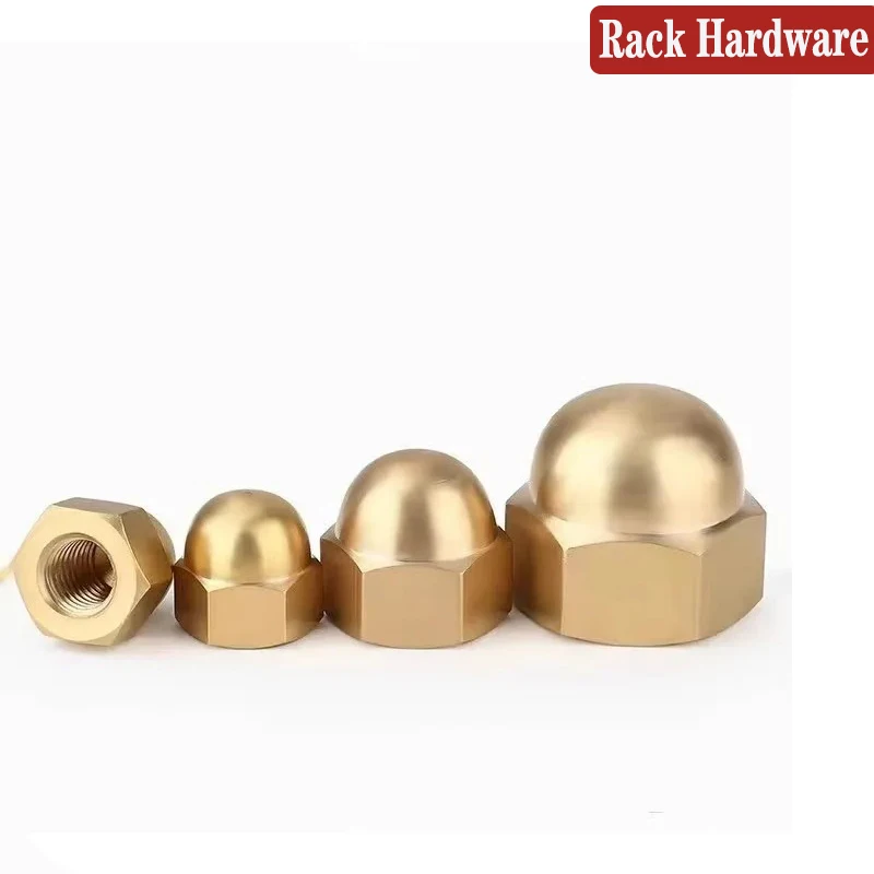 M3 M4 M5 M6 M8 M10  Copper Cap Nuts Brass Dome Acorn Nuts Blind End Fastener Hardware for Furniture Electronics