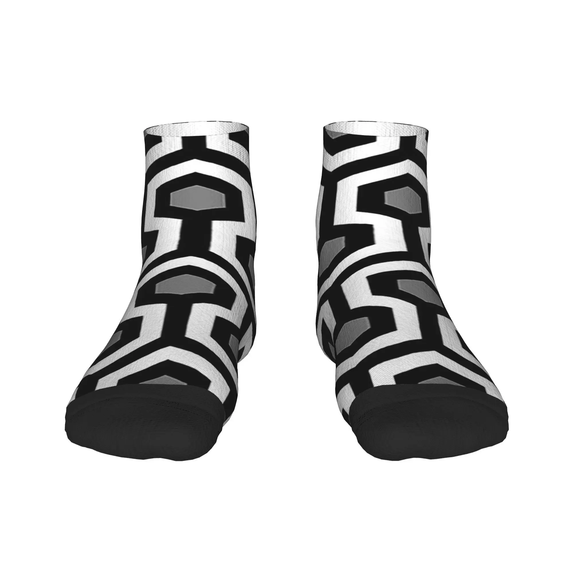 

Носки Kerry с геометрическим узором и шестиугольниками, чулки высокого качества в стиле Харадзюку, всесезонные носки, аксессуары для подарков унисекс