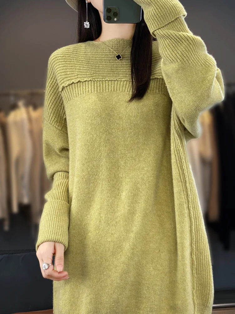 Women's Thick Cashmere Sweater, Soft Waxy, Loose, Lazy, European Goods, Autumn and Winter, New