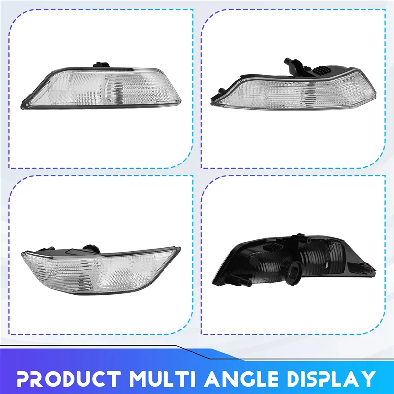 

L37A-For Ford Mustang 2015 2016 2017 Ford Mustang Turn Signal Light Cover Parking Lamps Cover Right & Left Pair