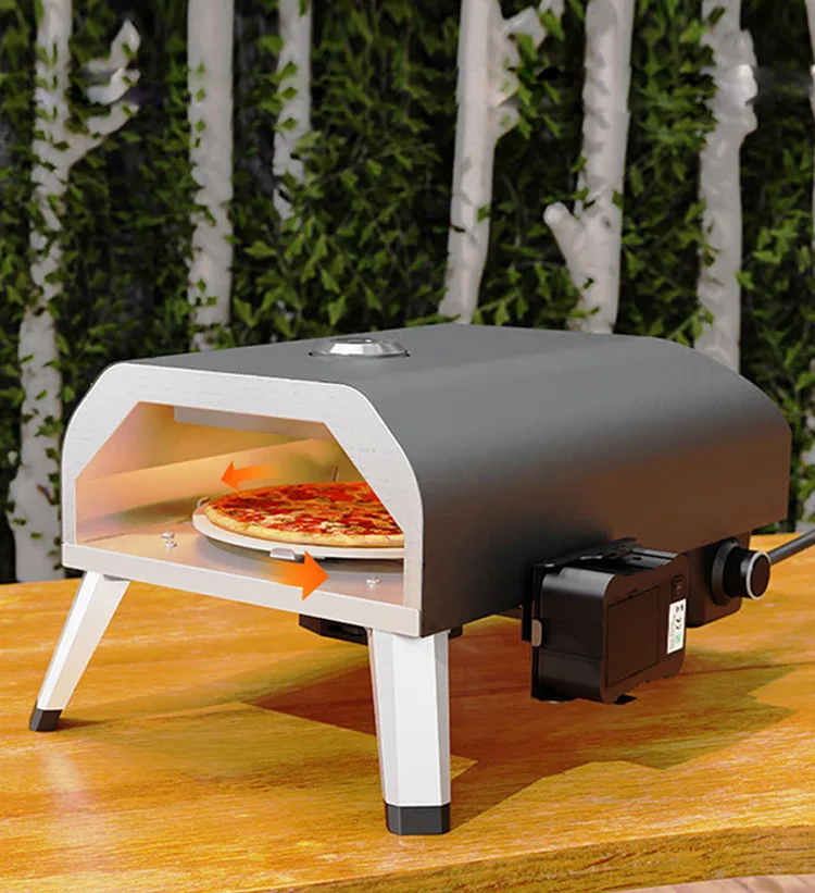 حار بيع شواء منضدية 12 بوصة في الهواء الطلق فرن بيتزا الغاز Horno Para Pizza للبيع