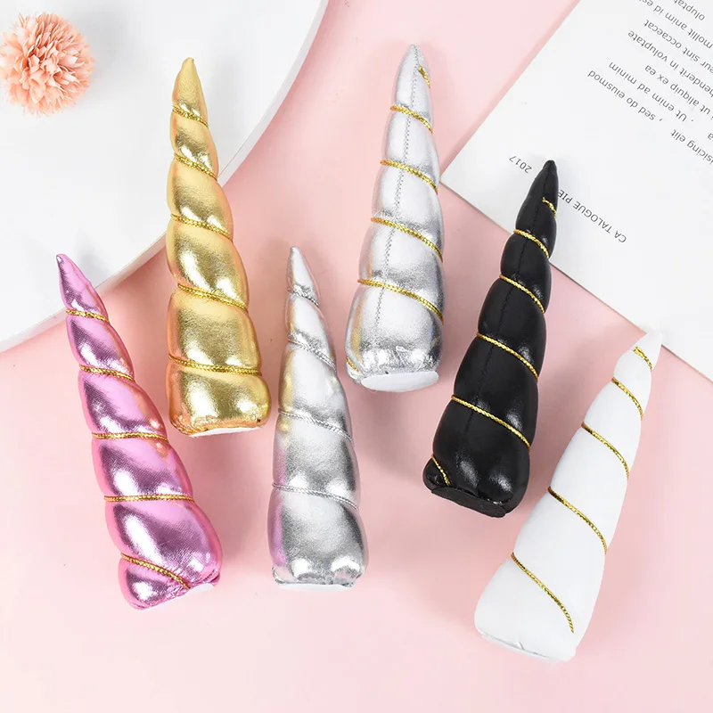 1/3pcs Unicorn Horn Unicorn Hair Accessories Horns For Making Hair Bows Hair Rops DIY Crafts Unicorn Theme Birthday Party Decor