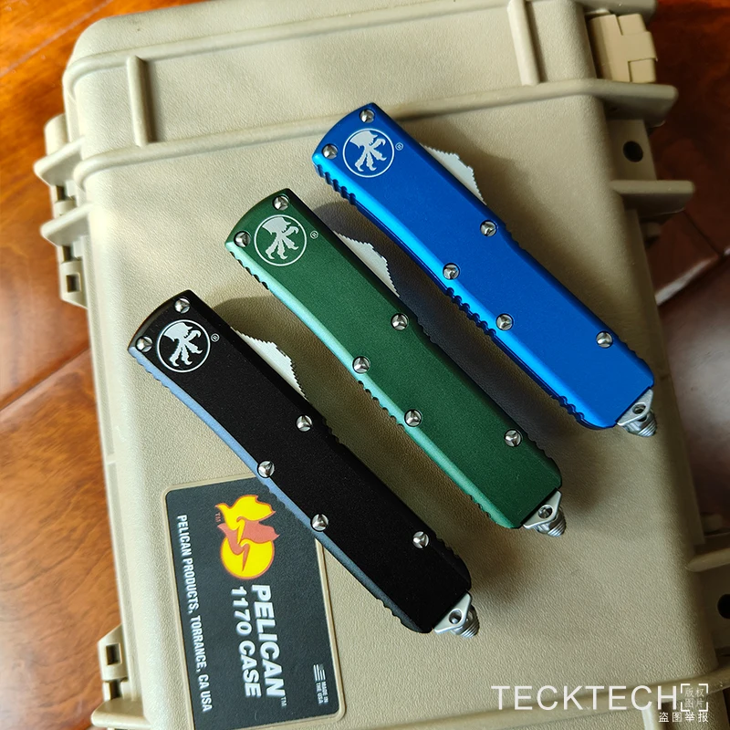 UTX-85 Micro Ultra Tech UTX 85 UTX85 UT85 D2 acero CNC 6061 engranaje táctico de aluminio herramientas EDC peine de "TECKTECH KNIVES STORE"