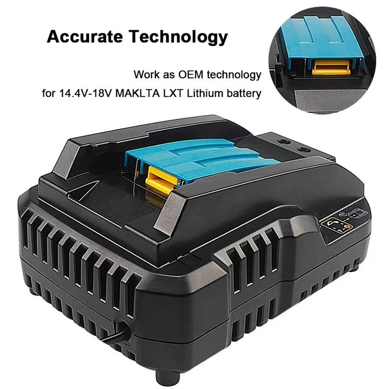 Mini Lithium-ion Battery Pack Charger Fit For Makitas DC charger DC18RC 14.4V-18V Li-ion battery Charger BL1415 BL1430 BL1830