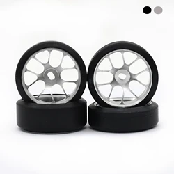 2.5/5.5 Degrees Hard Plastic Drift Tires Metal Wheel Rim for Wltoys 284131 K969 K989 Kyosho Mini-Z 1/28 RC Car Upgrade Parts