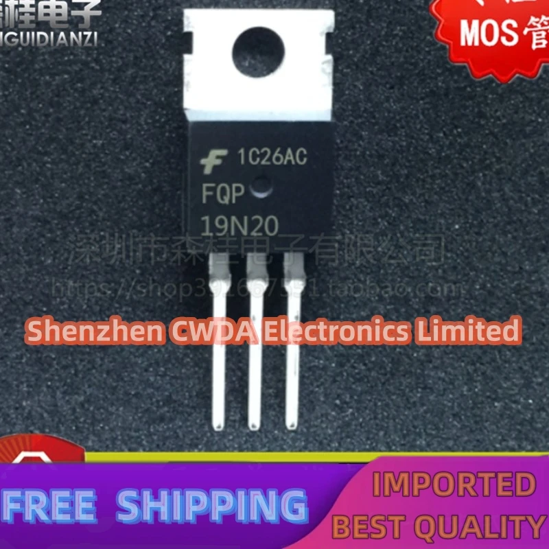 10PCS-20PCS   FQP19N20C FQP19N20 19A/200V TO-220    In Stock Can Be Purchased