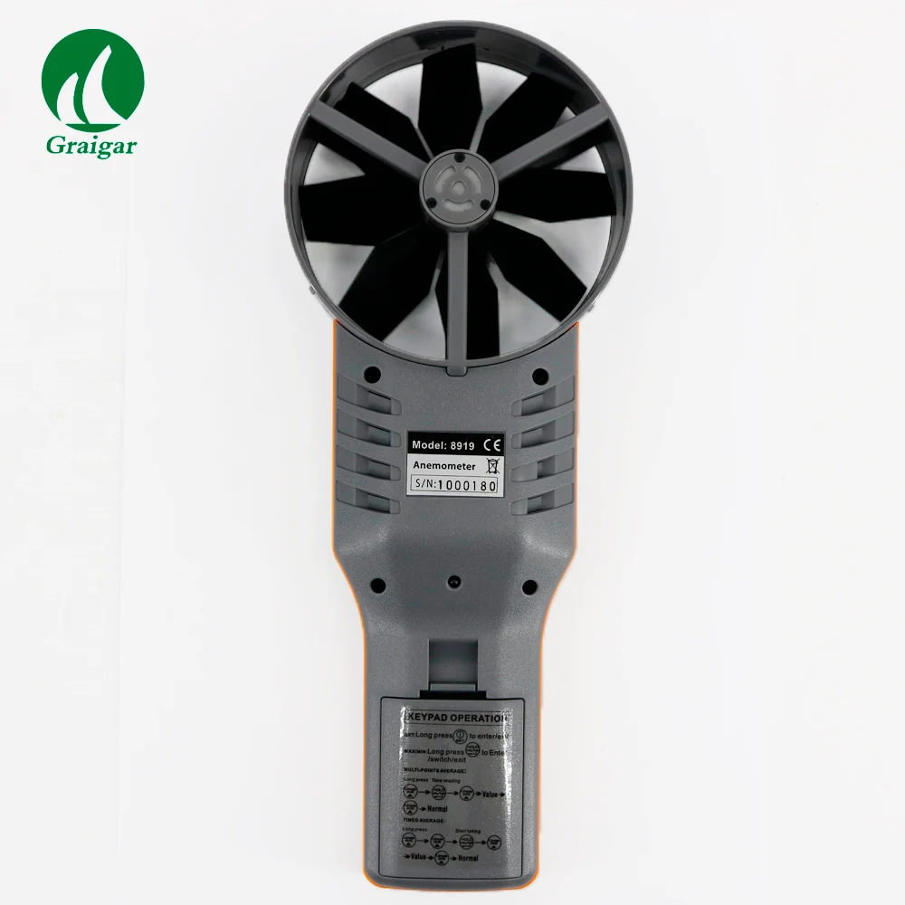 AZ8919 Digital Anemometer Detector for Temperature Humidity CO2 Air Quality