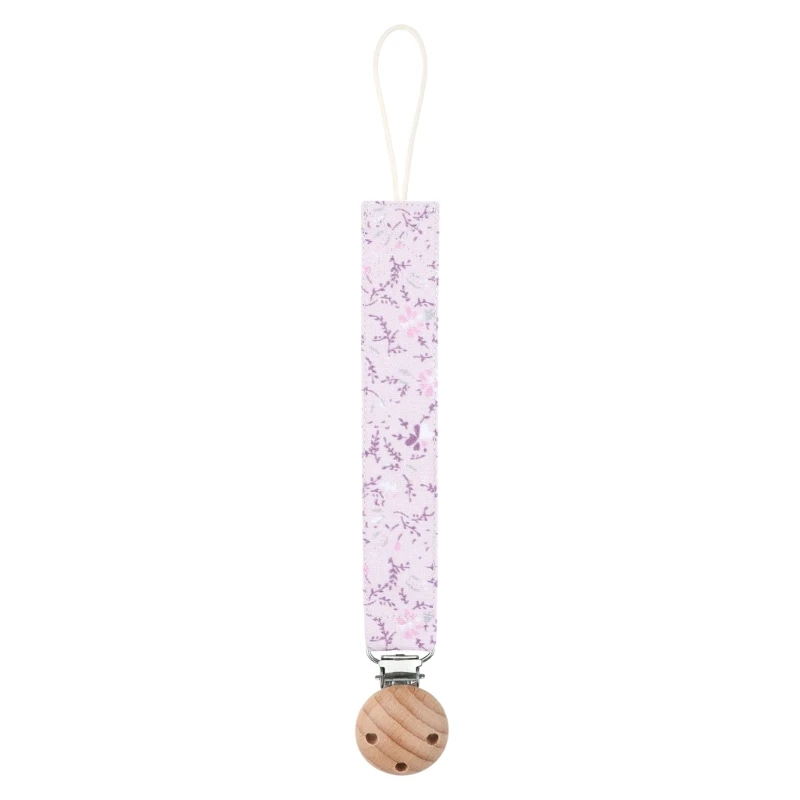 Baby Teether Chain Flowers Pattern Pacifier Clip