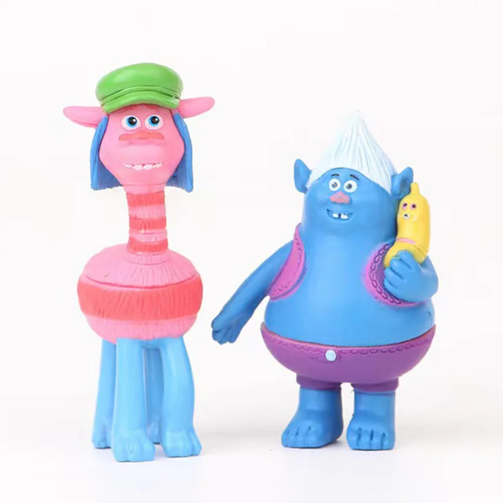 Trolls Branch Critter Skitter Figures  ترولز فرع كريتر شخصيات سكيتر ترولز الأطفال المتصيدون PVC لعبة شخصية كرتونية كعكة عيد ميلاد هدايا أطفال
