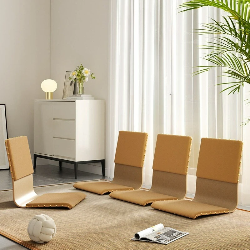 Breathable Bed Backrest Chair Small Space Lazy Sofa Long-Sitting Comfort Single Tatami Seat Japanese Low Floor Lounge Chair