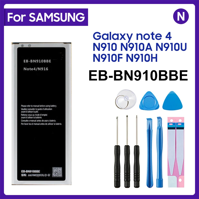 

6850mAh EB-BN910BBE EB-BN910BBK EB-BN910BBC EB-BN910BBU For Samsung Galaxy NOTE 4 N910A N910U N910F N910H N910V N910C Batteries