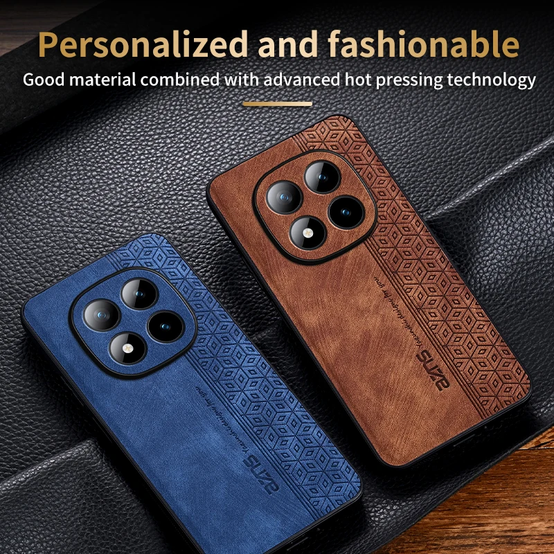 Funda para Xiaomi Redmi Note 17 Pro, serie Business Skin, compatible con Mi Note 17 15 Pro Plus 15 Pro 14 13 Mi Poco X7 X6 X5 Pro 3