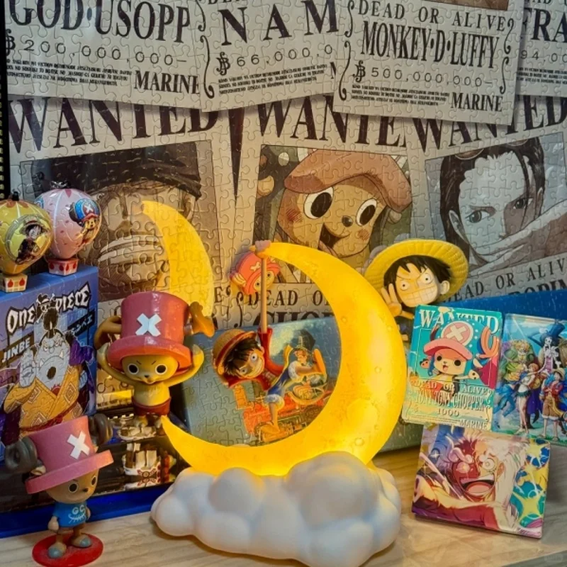 Original In-Stock Jimei Palace One Piece Luffy Lala Magnetic Control LED Night Light Series Trendy Night Light Ornament Toy Gift