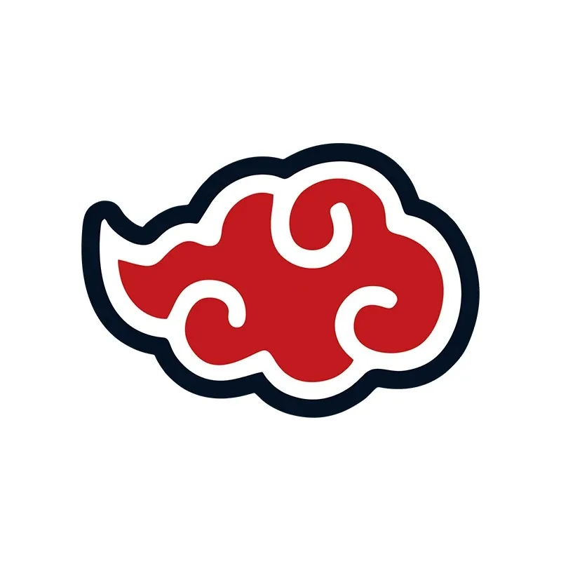 Ninja Akatsuki Sign sticker Creative cloud car stickers Suitable for Car body fuel tank cap laptop Helmet Reflective PVC decal