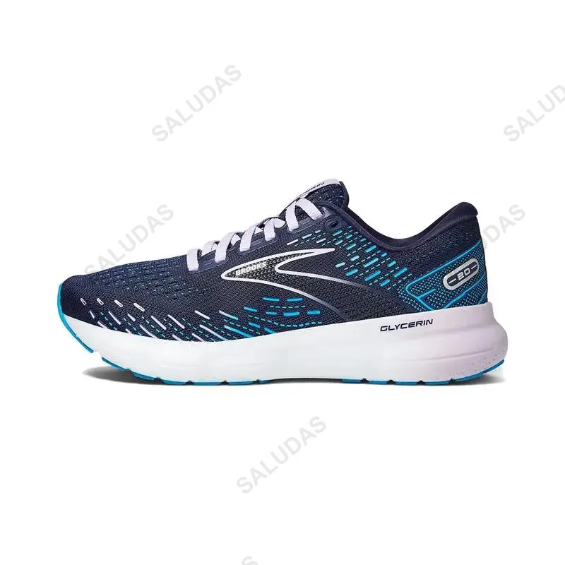 BROOKS Women Sneakers Glycerin 20 Running Shoes Lightweight Stretch Cushioned Outdoor Sneakers Casual Sneakers for Women