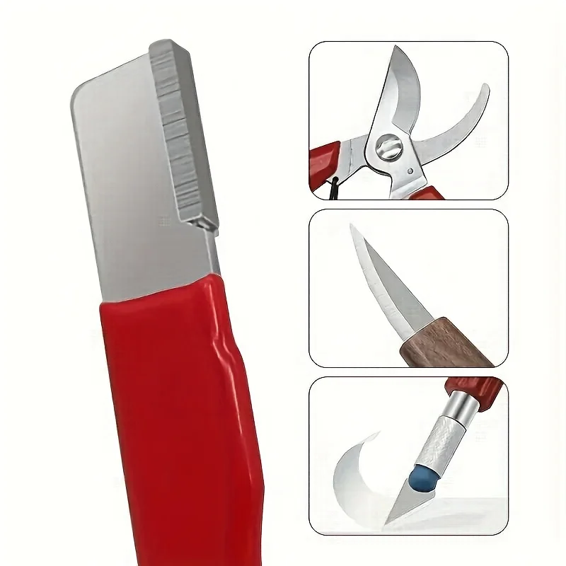 Multifunctional Tungsten Diamond Knife Sharpener Professional Kitchen Garden Shears Blade Sharpener