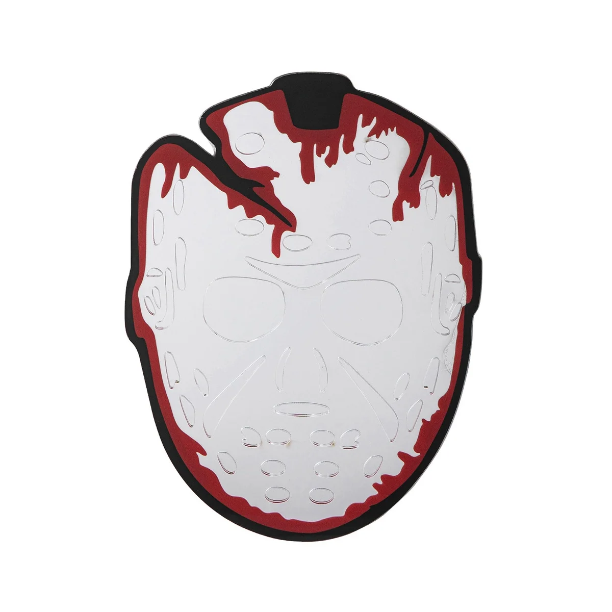 

Halloween Decoration Ornaments Ghost in the Mirror Wall Mirror Frame Pendant Luminous Scary Mirror Ghost Silver