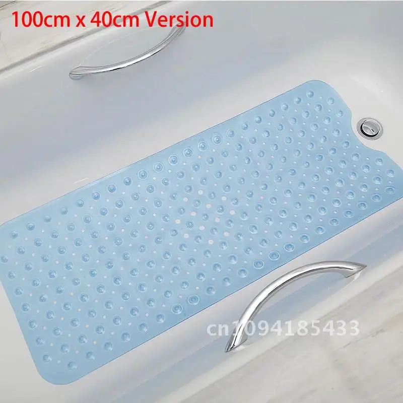 New 38cm*69cm Cute Cartoon Anti-Slip PVC Bath Mats With Sucker Bathroom Carpet Shower Pad Soft Massage Pad Multi-Color