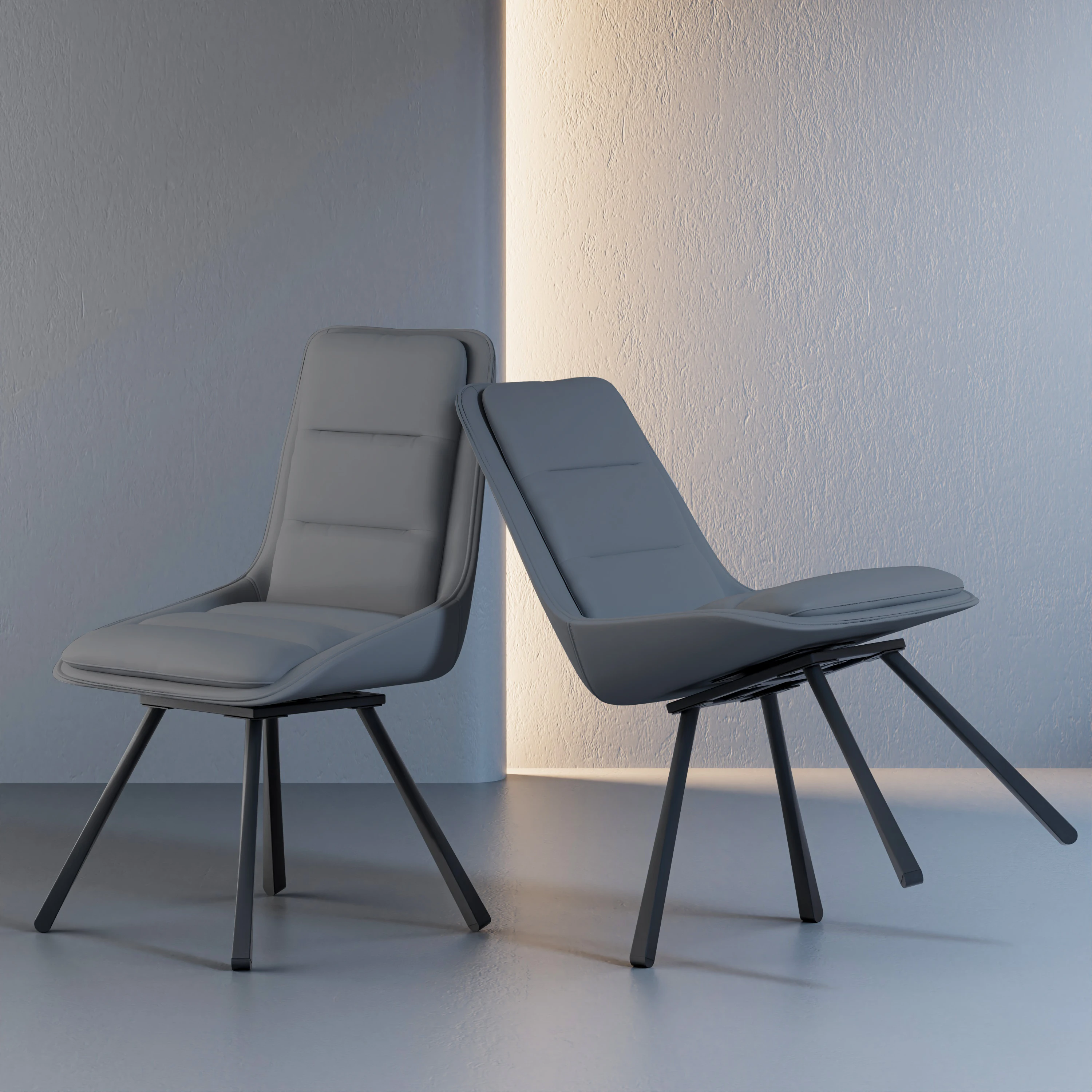 Upgrade Your Dining: Set of 2 Luxury Swivel Chairs 360° Rotatable Upholstered High Back Seats with Plush Sponge for Office