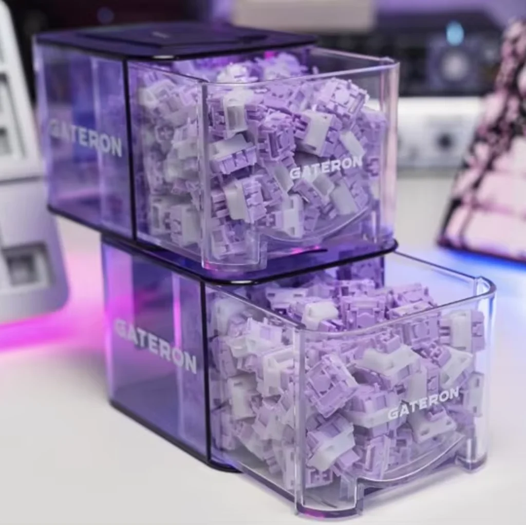 

GATERON Magnetic Orchid switch Full POM 30gf HIFI Linear Dual-rail Structure for Magnetic Gaming Keyboard Rapid Trigger HE