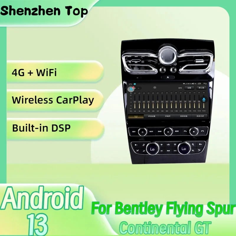 Android Auto Car Radio Player For Bentley Flying Spur Continental GT 2005-2019 radio Multimedia intelligent systems Auto Carplay