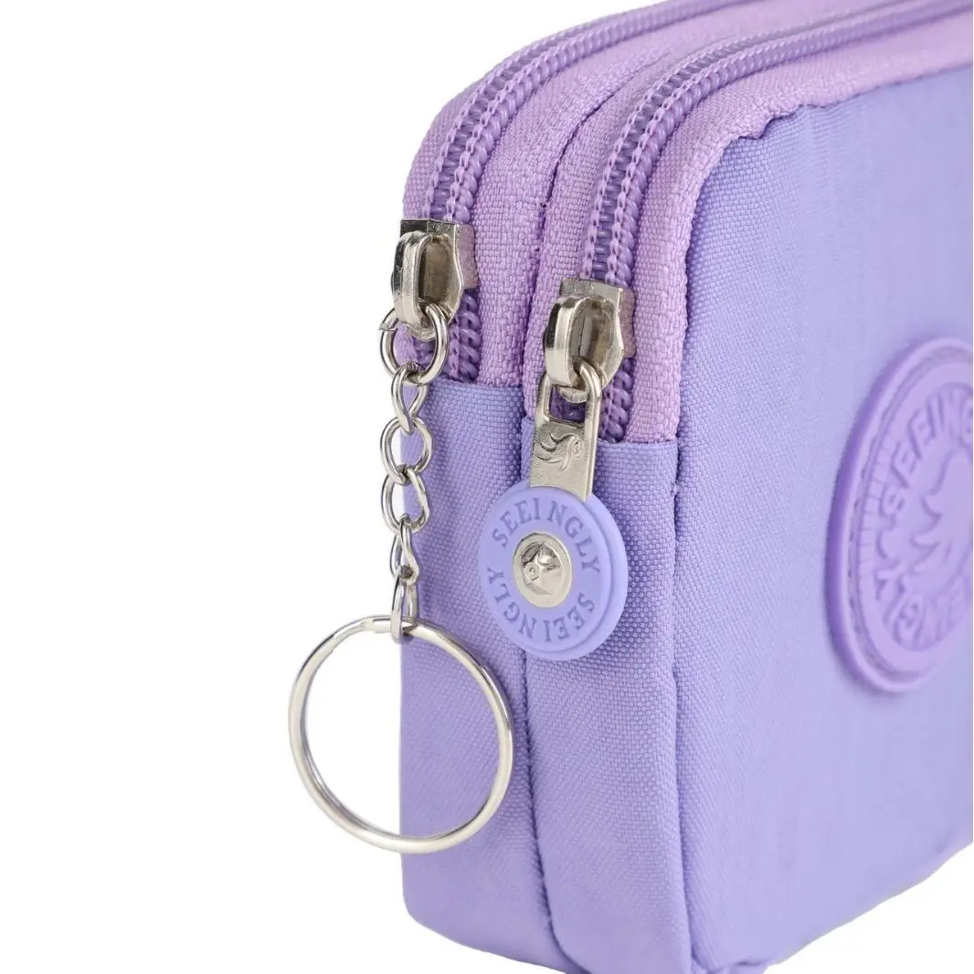 2024 Mini portamonete portachiavi donna portafogli cerniera portacarte portatile impermeabile borsa per cuffie da donna per ragazza