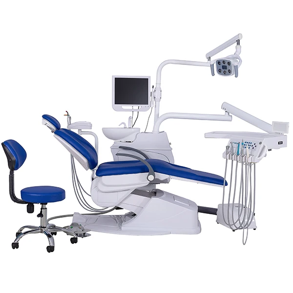 Luxury Electric  den tal Chair Unit den tal Clinic Equipment LED oral lamp den tal Unit