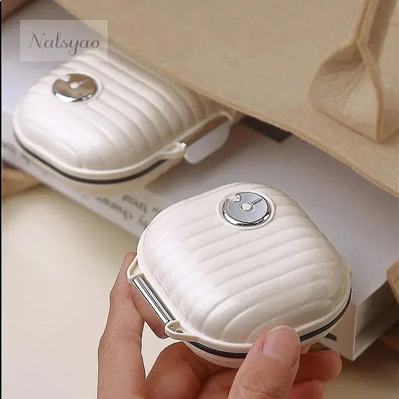 Mini Portable Pill Box Travel for Pills Tablets Seven Days Grid Split Sealed Storage Box Pill Organizer Multi Package Weekly