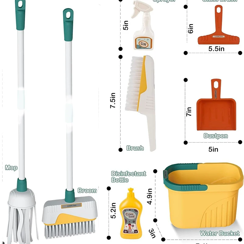 Maison de jeu pour enfants, Simulation de vie, appareils ménagers, outils de nettoyage, ensemble de jouets éducatifs, cadeaux