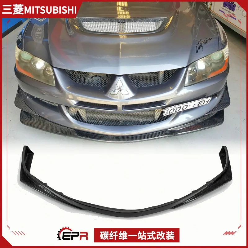

Передняя губа из углеродного волокна для Evo8 Mitsubishi Evolution, небольшой окружающий передний подбородок лопаты