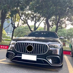 W223 S63 AMG Bodykit For 2021 to 2024 Benz S-Class AMG S350 S400 S500 S580 Upgrade Modifcation PP Material Front n Rear Bumper