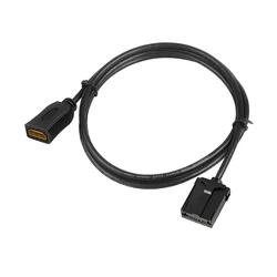 Nku 1.5m 1080P HD Cable E Type To A Type Female with Lock Extension Cord for Car Automotive System TV Multimedia A/V Connector