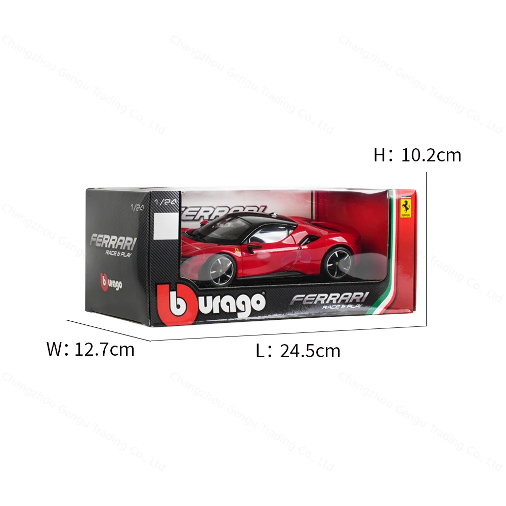 Bburago 1:24 Ferrari SF90 Stradale Sports Car Static Die Cast
