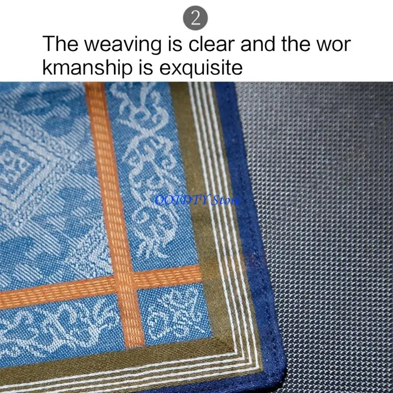 367A Cotton Handkerchiefs Stylish Weave Men's Handkerchief Soft Cotton Handkerchief