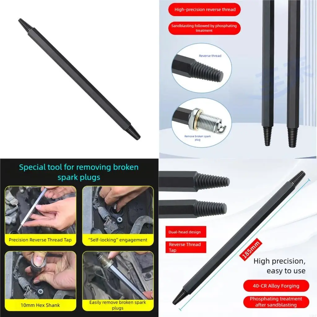 Two Size Plugs Extractors Steel Reverse Thread Mechanism Smooth Operation
