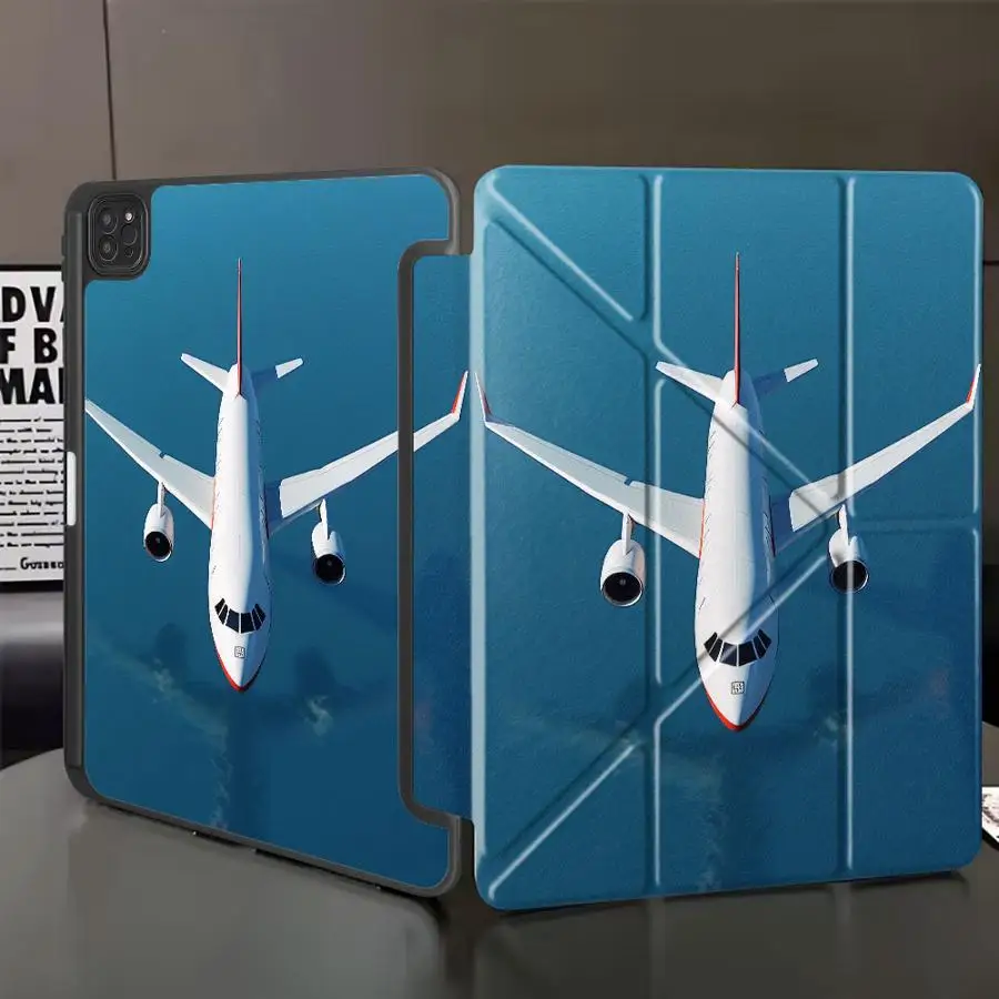 

Чехол-подставка Blue Sea Flight для планшетов iPad Air 4, 5, M3, M2, 1, 2, M4, 11 дюймов, Pro 11-го, 10-го, 9-го, 8-го, 7-го поколений, 12.9 дюймов, Mini 6, 7